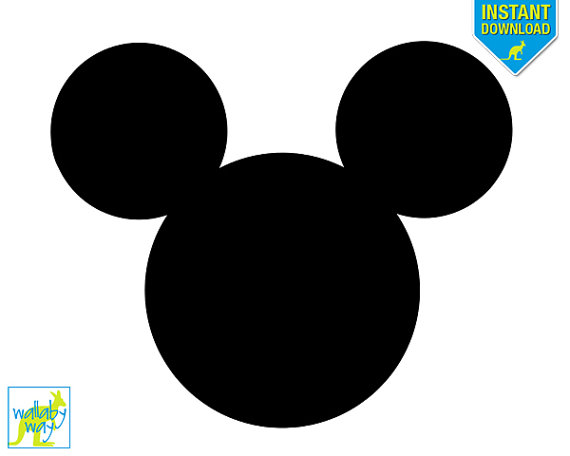 570x456 Mickey Mouse Head Outline Transparent Clipart