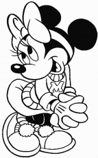 143x230 Minnie Mouse Head Outline