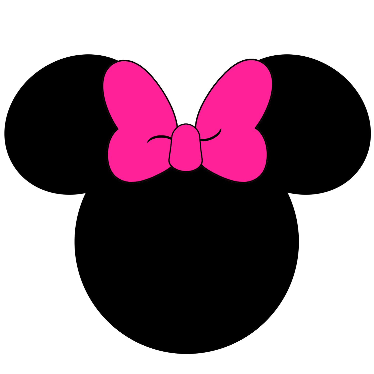 1500x1500 Lulu's Crafts Felt Applique Minnie Inspired Bow