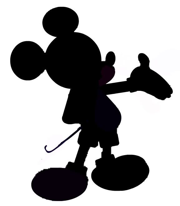 577x660 Mickey And Minnie Mouse Silhouette Collection