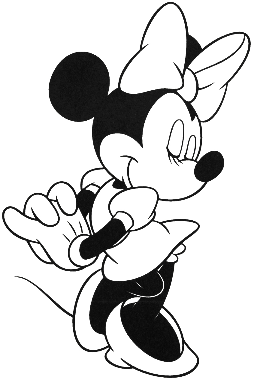 846x1266 Minnie Mouse Outline