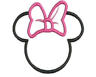 340x270 Minnie Mouse Head Outline