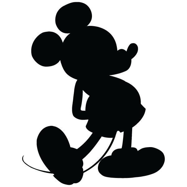 600x600 Mickey Silhouette For Fondant Template Cakesperations