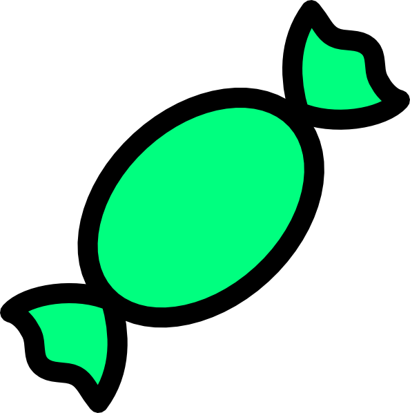 594x598 Light Green Candy Clip Art