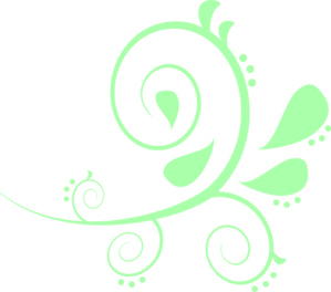 299x264 Mint Green Paisley Clip Art