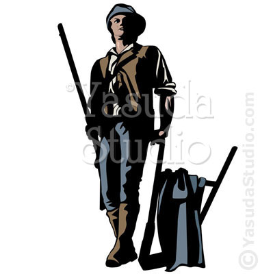 380x400 Minute Man Vector Art By Yasuda Studio
