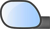 170x98 Rear View Mirror Clip Art