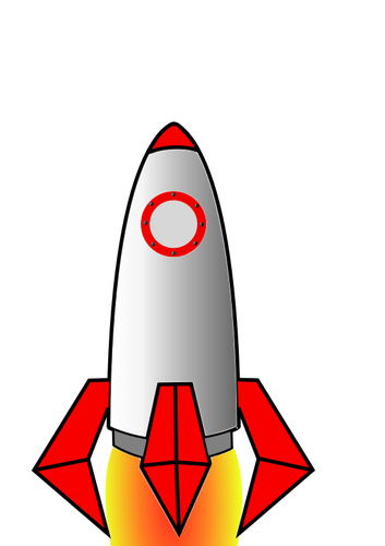 353x500 Space Missile Public Domain Vectors