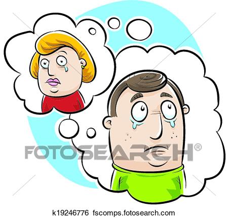 450x429 Clip Art Of Couple Missing Each Other K19246776