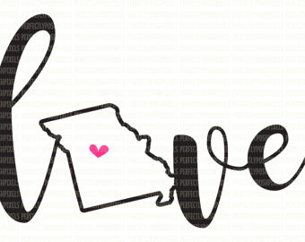 340x270 Missouri Silhouette Etsy