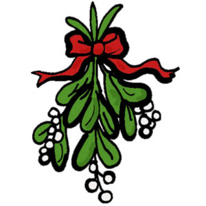 300x300 Mistletoe Clip Art Clipart