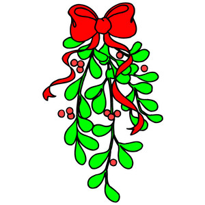 300x300 Transparent Christmas Mistletoe Picture Clipart