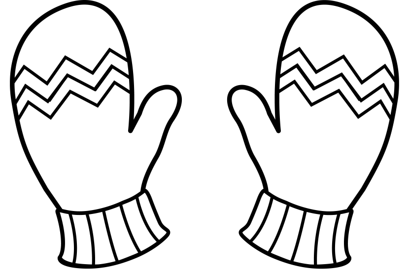 830x555 Mitten Clip Art 2