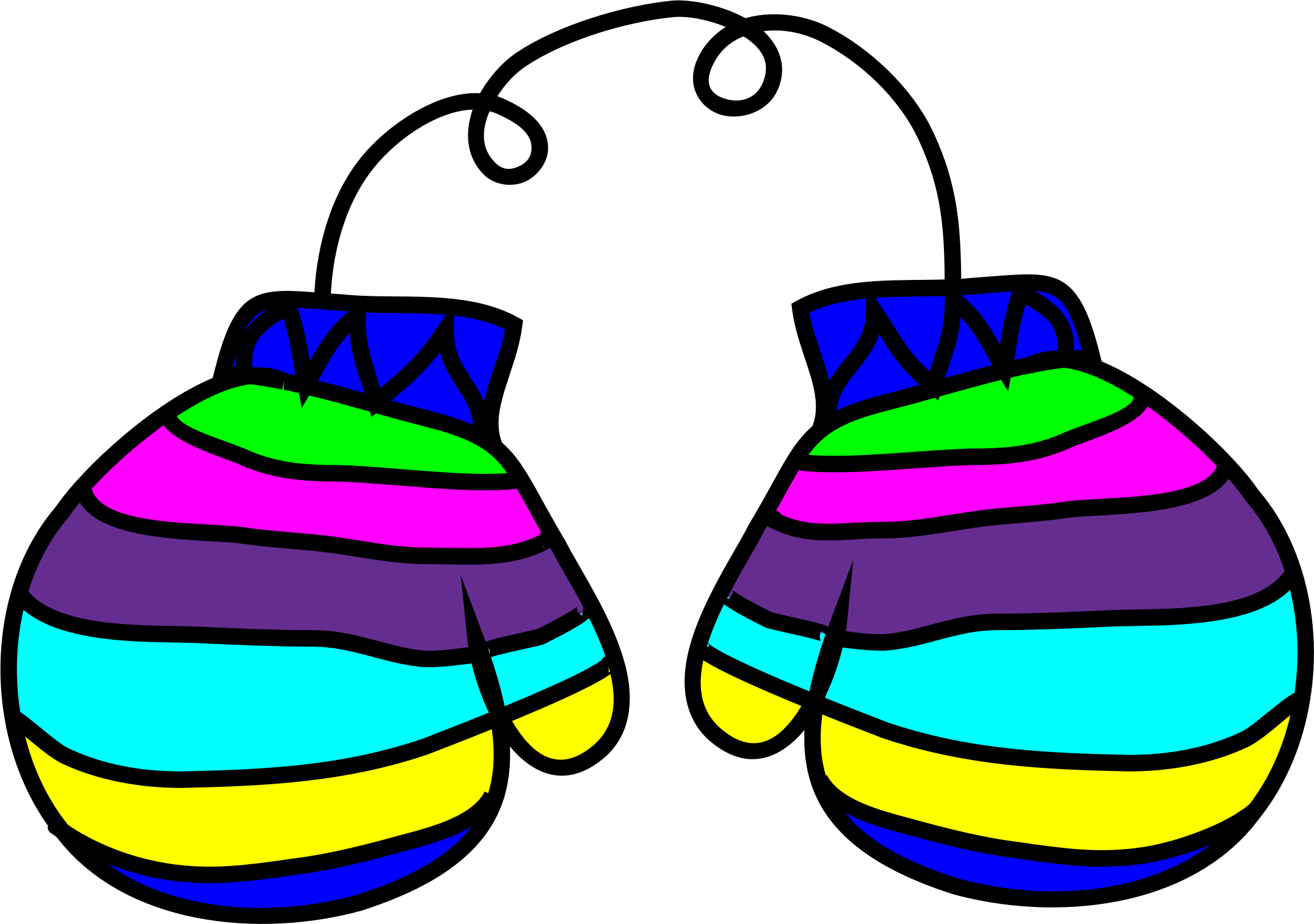 2152x1515 Colorful Clipart Mitten