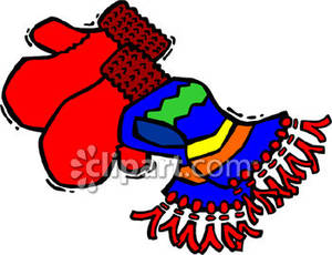 300x230 Scarf Clipart Mitten