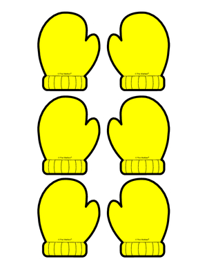 300x388 Yellow Clipart Mitten