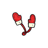 170x170 Clipart Of Cartoon Winter Mittens K15533603