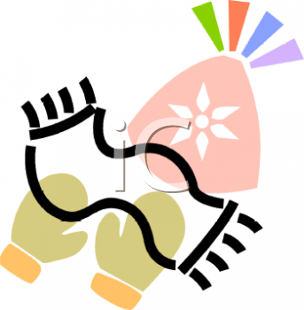 343x350 Mittens And Gloves Clipart