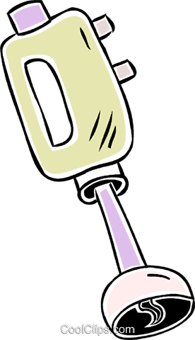 276x480 Hand Blendermixer Royalty Free Vector Clip Art Illustration