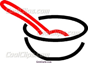 300x216 Mixing Bowl And Spoon Vector Clip Art
