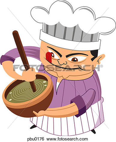 387x470 Mixing Clipart