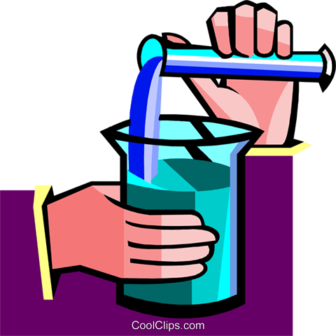 480x480 Mixing Chemicals Royalty Free Vector Clip Art Illustration