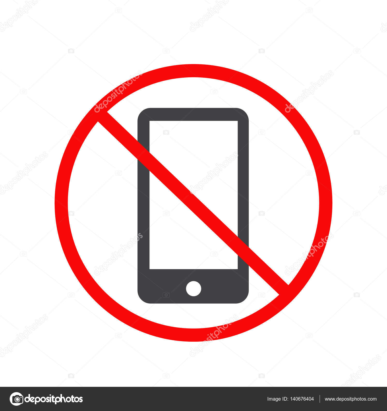 1600x1700 No Mobile Phone Icon. No Phone Telephone Cellphone. Stock Vector