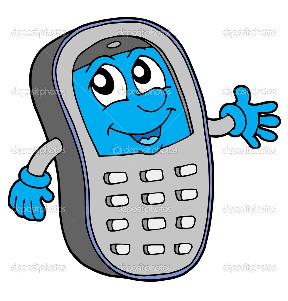 981x1023 Cell Phone Symbol Vector Clipart