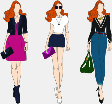 362x338 Free Clip Art Fashion Model Silhouette Free Vector Download