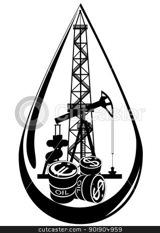 318x464 Oil Tower Clip Art