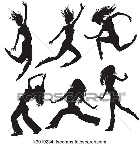 450x466 Clip Art Of Ballet Dancers Silhouettes K3019218