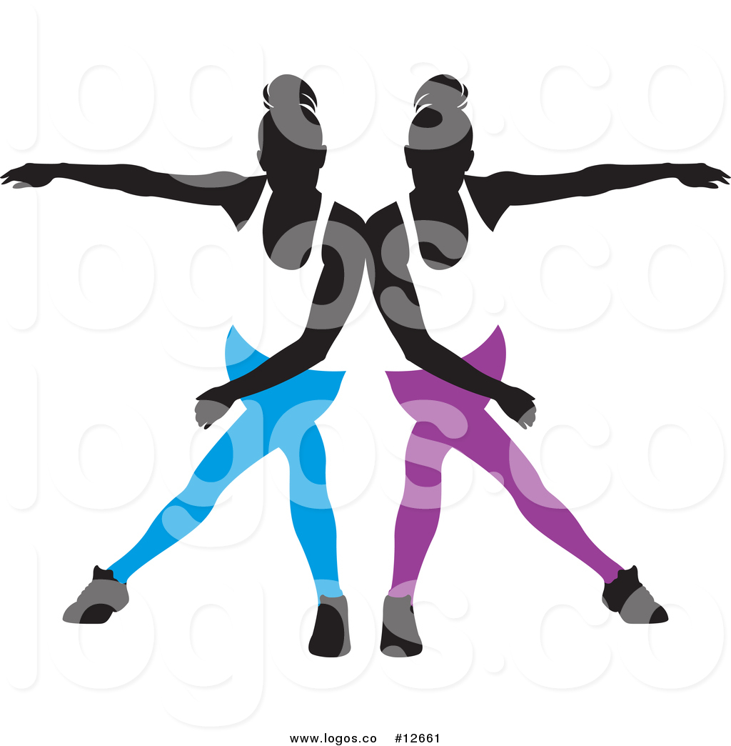 1024x1044 Royalty Free Vector Logo Of Silhouetted Female Dancerstouching