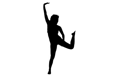 480x268 Dancing Silhouette Modern Dance ~ Hi Res Video