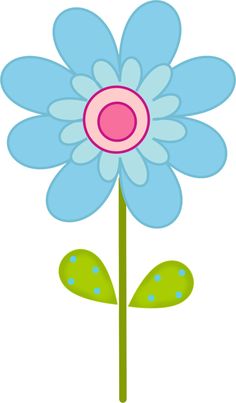 236x403 Blue Flower Clipart Modern