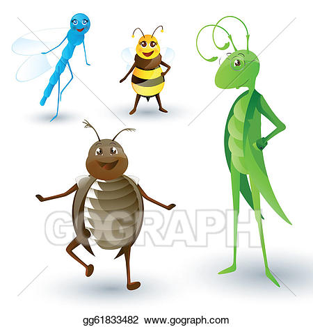 450x470 Garden Insects Clip Art