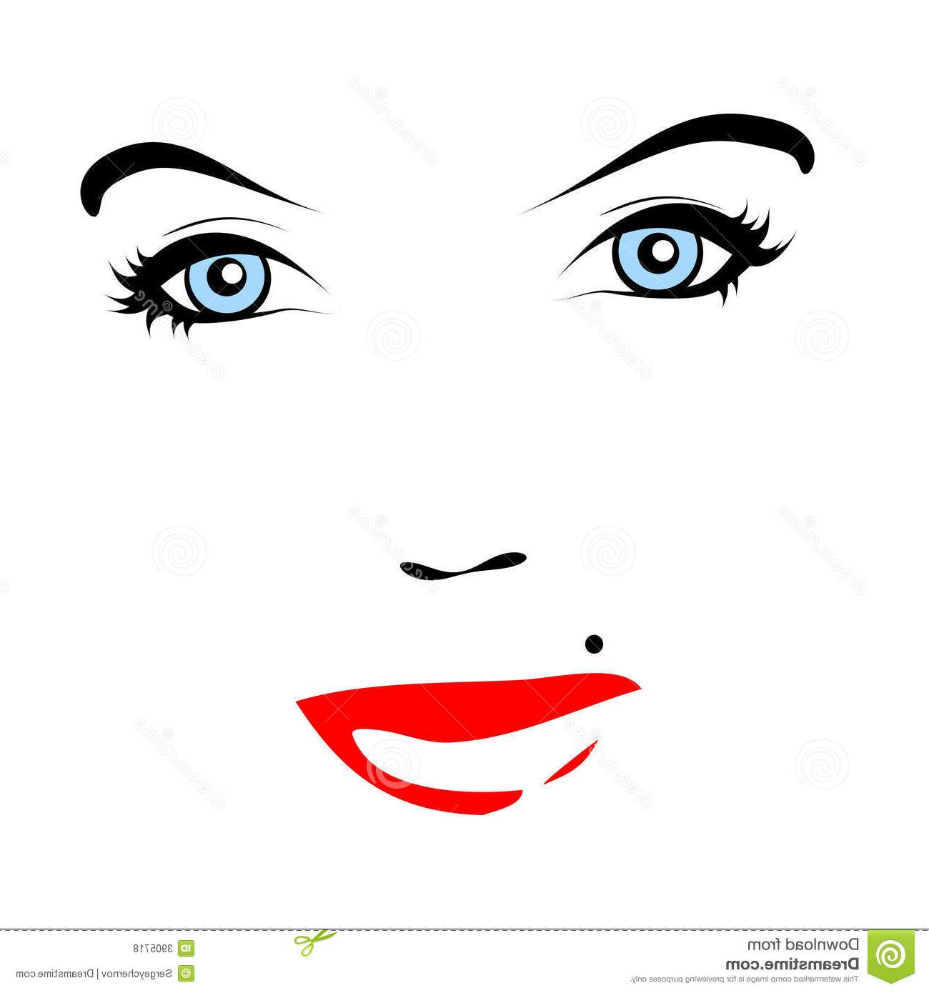 1300x1390 Best Mole Clip Art Red Lips Vector Face Image