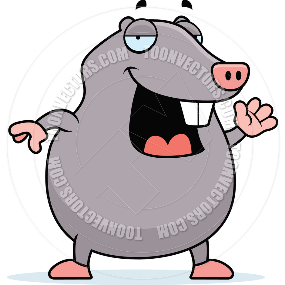 940x940 Cartoon Mole Waving By Cory Thoman Toon Vectors Eps
