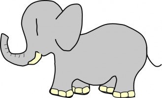 329x200 Image Of Baby Elephant Clipart