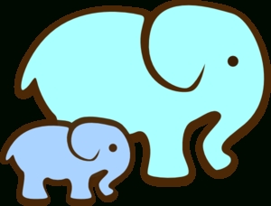 300x228 Mother And Baby Elephant Clipart Letters Example