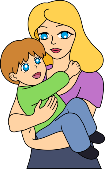 343x550 Mother And Child Clip Art 1