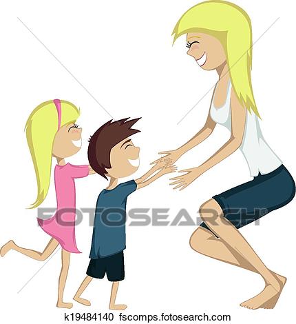430x470 Clipart Of Hug Your Mom! K19484140