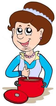 238x450 Mom Cooking Clipart