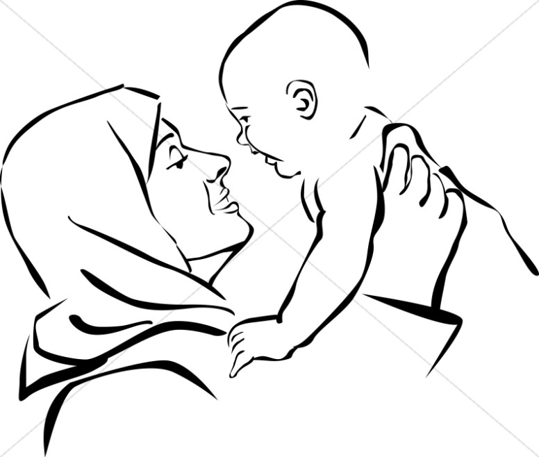 776x658 Mary And Jesus Epiphany Clipart