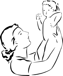 249x300 Mom Holding Baby Clip Art