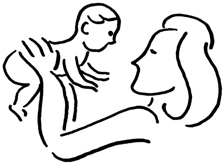 736x539 Mother And Baby Cartoon Collection