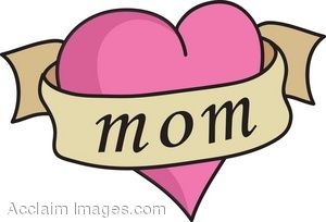300x204 Clip Art Of A Heart Tattoo With Mom