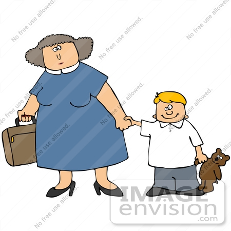 450x450 Clip Art Graphic Of A Happy Little Caucasian Boy With A Teddy Bear