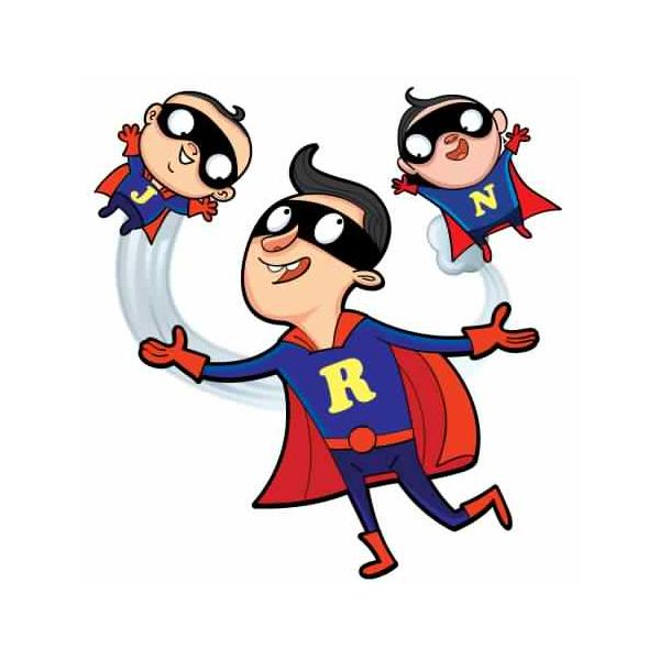 600x600 Dad With Kids Clipart