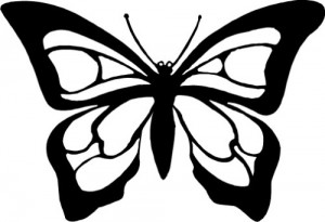 300x205 Monarch Butterfly Clipart Black And White Clipartfest 6