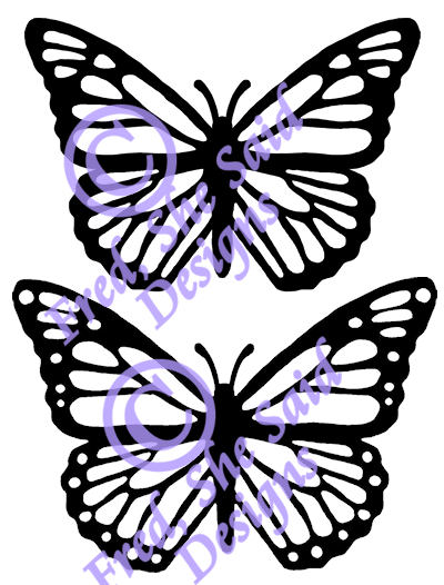 400x526 Fred, She Said Designs The Store Monarch Buttterfly Digi